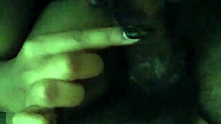 Bbw gives sloppy blowjob to big black cock