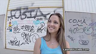 Amateurs rim and fuck in public canal outdoors