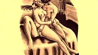 Vintage erotic animation