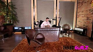 Naughty Tattooed Girls Feel Intense Emotions in Detention