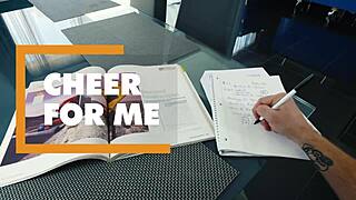 Cheerleader Gives Pov Cock A Talented Footjob