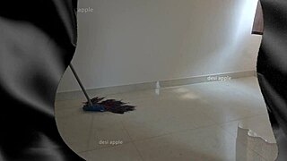 Indian maid Sreelatha sucks her owner's cock at home