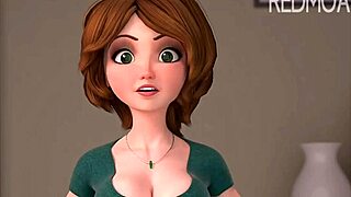 Aunt Cass in 3D Cartoon Adventure
