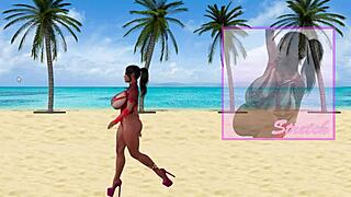 Let's Play Lacey's Workout with Big Tits and Toys