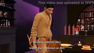 3D anime dinner date: A sneak peek at some naughty fun