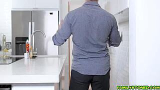 hey athena rayne, can you handle stepbro’s huge rod deep in your throat?