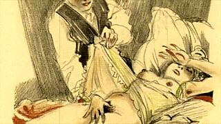 Vintage Drawings Hinting At Erotic Desires