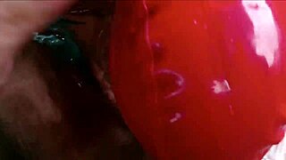 Brunette MILF Laura deepthroats and swallows in heels POV