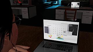 In the office, a brunette babe gets dominated hard by her boss