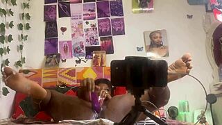 I played alone with my pussy, fingering and using dildo while looking in the mirror, oh god