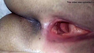 her big red pussy cumshot all in it close up