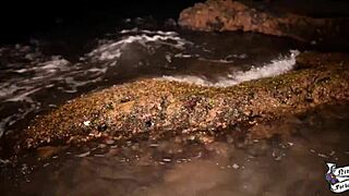 Young African Babe Masturbates To Powerful Squirting Orgasm On Beach