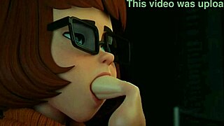 Velma from Scooby Doo in hot cartoon porn