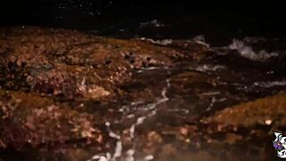 Young African Babe Masturbates To Powerful Squirting Orgasm On Beach