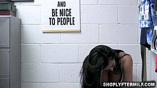 Damn, Milf Lily Lane Caught Stealing Bra by Officer!