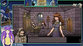 In witch trainer silver part 20, the sexy college teacher with big tits engages in hentai game