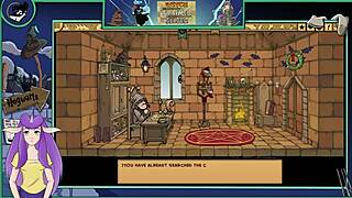 In witch trainer silver part 20, the sexy college teacher with big tits engages in hentai game