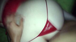 Horny redhead bent over for big cock in homemade scene