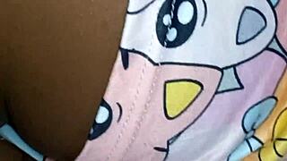 alice in pajamas gets me excited when i invite her to watch a movie