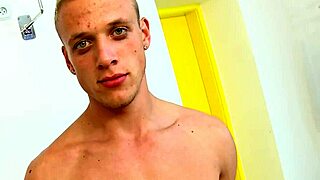 Double anal pounding in intense three-way gay sex session