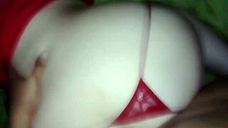 Horny redhead bent over for big cock in homemade scene