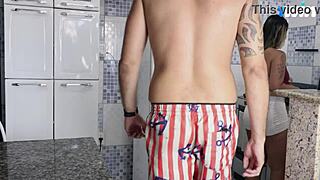 i caught the hot latina maid frying an egg and fucked her big ass