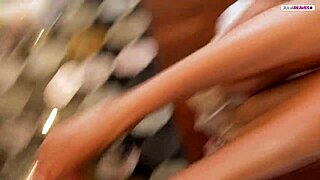 Jasmine Rouge delivers the perfect foot job with big cock and cum facial.