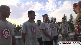 Slutty Whores Banged Hard by Army Garrison