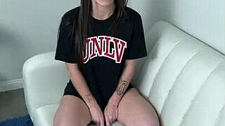 College girl enjoys frat boys