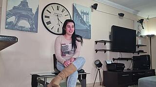 Golden shower fetish fulfilled in this amateur casting session