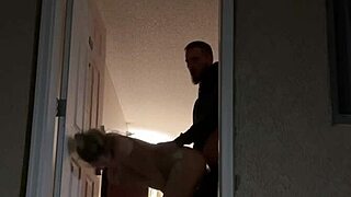 Bold Hotel Doorway Sex With Big Tits Babe for Public Thrill