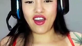 Private video chat with a follower who enjoys hearing me moan