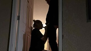 Bold Hotel Doorway Sex With Big Tits Babe for Public Thrill