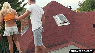 Teen christen gets fucked hard in the outdoor garden