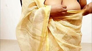 chubby asian aunty shows her boobs