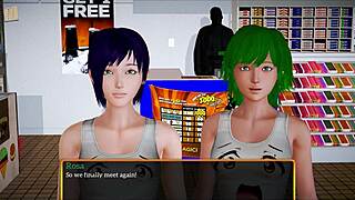 my new family episode 359 with redhead amateur. homemade cartoon style adds fun twist.