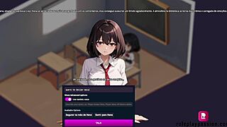 Asian teen student fucks artificial intelligence in web chat hentai