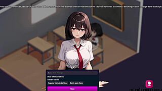 Asian teen student fucks artificial intelligence in web chat hentai
