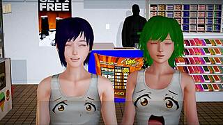 my new family episode 359 with redhead amateur. homemade cartoon style adds fun twist.