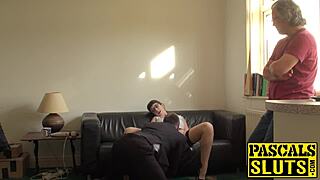 Beautiful brunette gets tied up and has her throat fucked and face fucked