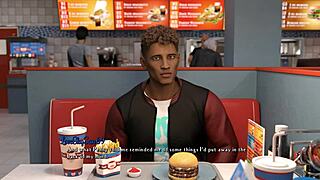 3D animated teacher seduces student in visual novel style