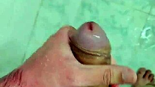 Watch this twink jerking off in the shower