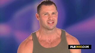 brunette babe teases with a big cock.