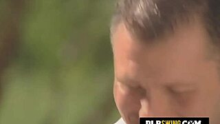 brunette babe teases with a big cock.