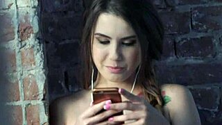 i ride this brunette beauty while she sucks and strokes my big cock.