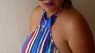 Want a BBW erotic dance with tits and cum swallow?