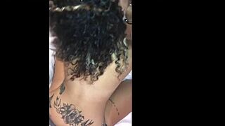 Perlitah debuts in porn, showing her tattooed ass behind the scenes