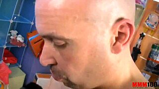 Damn! Gorgeous Black Babe with Perfect Body Double Penetrated Hard in Her Store