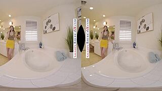 Naughty America - Alyx Star Craves Cock in Bath Tub.