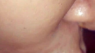 pinay teen gf gives sloppy blowjob